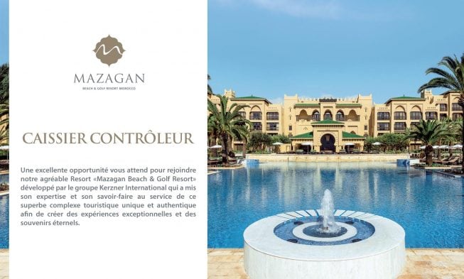 Mazagan Beach & Golf Resort recrute des Caissiers Contrôleurs (El Jadida) – توظيف في العديد من المناصب img