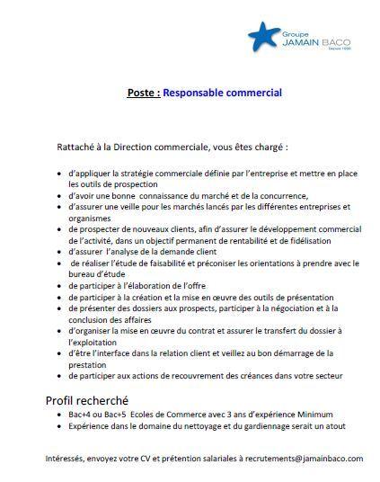 Jamain Baco Commerciaux - Dreamjob.ma