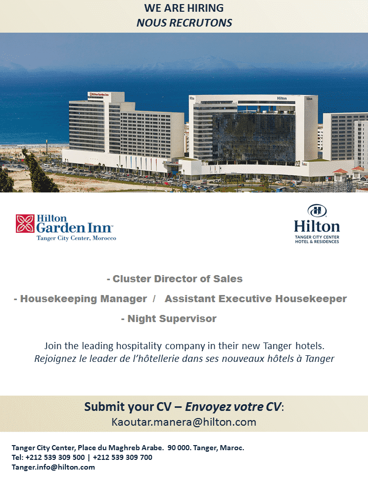 Hilton Tanger recrute - Dreamjob.ma