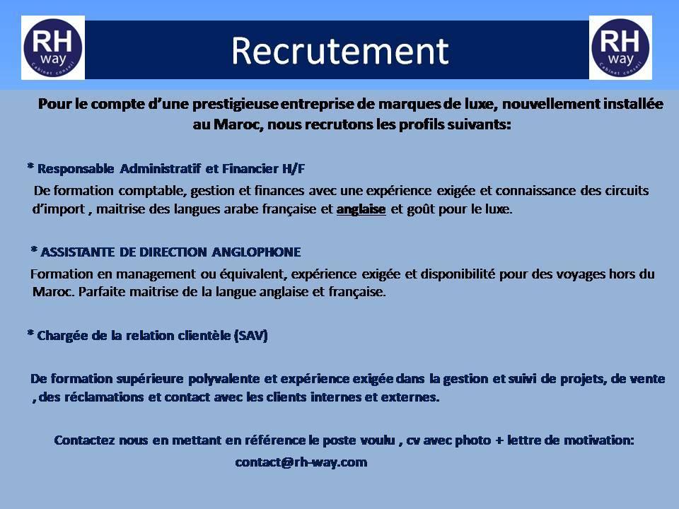 34 Offres d'Emploi en Cours au Maroc - N°94 - DREAMJOB.MA