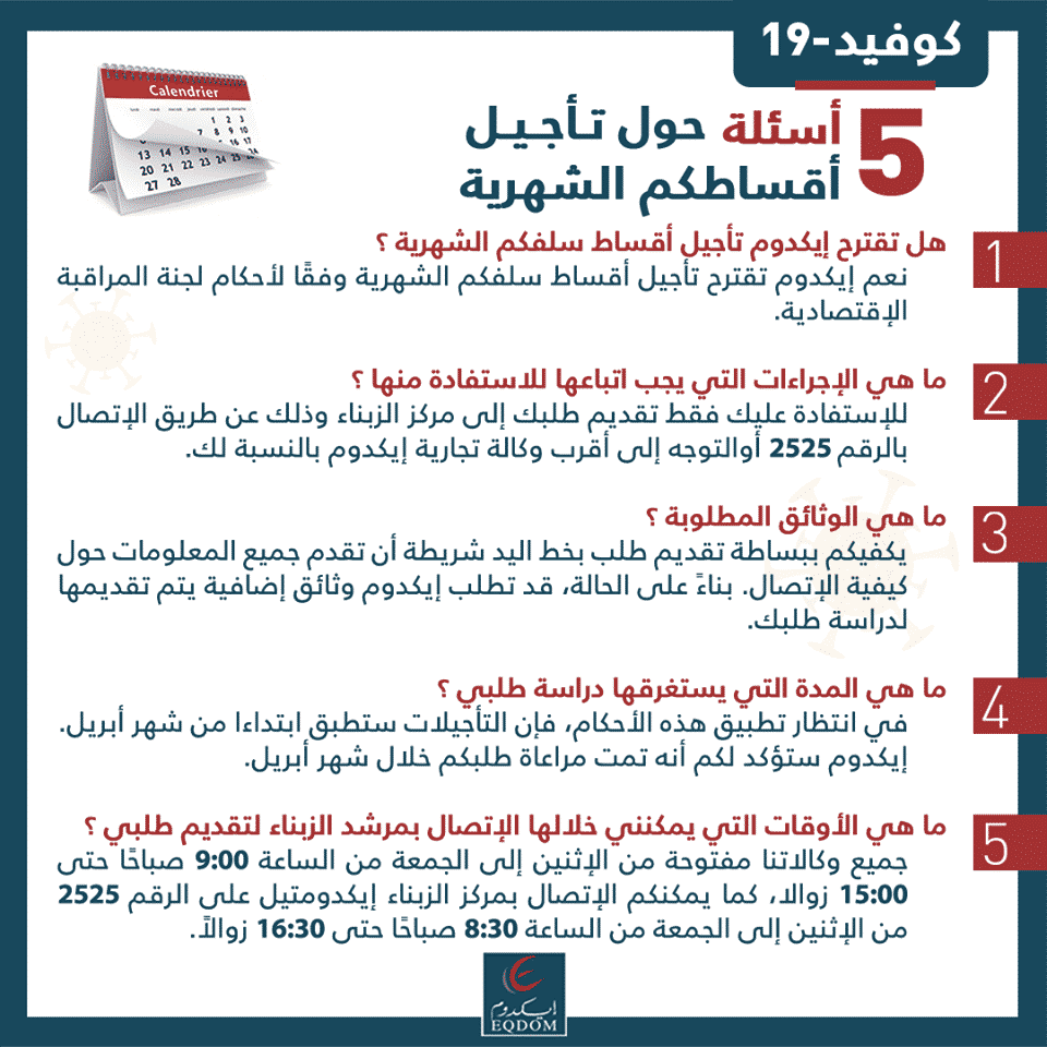 إجراءات تأجيل سداد قروض البنوك كريدي