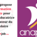 Anapec propose une Formation Gratuite pour Devenir Educatrice / Educateur du Préscolaire