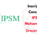 Inscription Concours IPSM Mohammedia