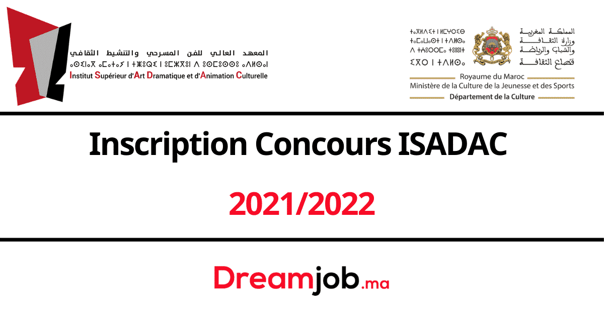 Inscription Concours ISADAC