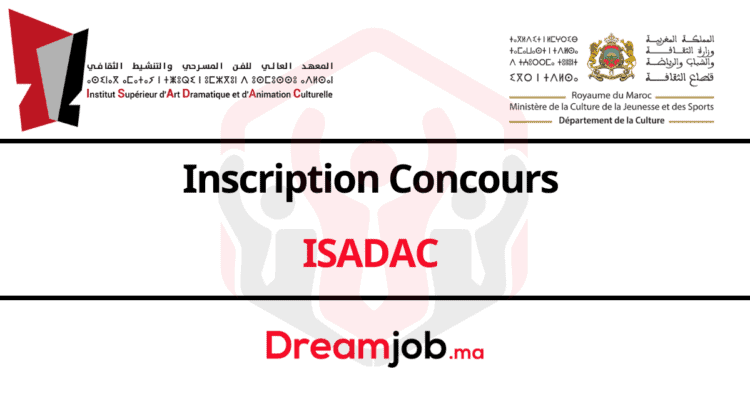 Inscription Concours ISADAC