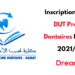 Inscription Concours DUT Prothèses Dentaires FMD Rabat