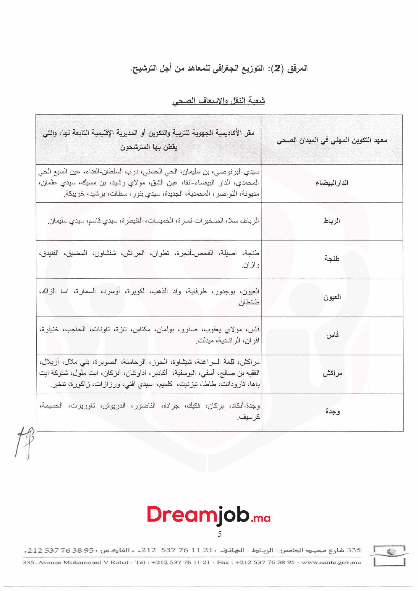 5 ifps.sante.gov.ma 2023/2022 مباراة ولوج معاهد التكوين في الميدان الصحي