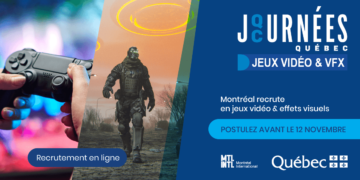 Inscrivez-vous aux Journées Québec jeux vidéo et effets visuels 2021