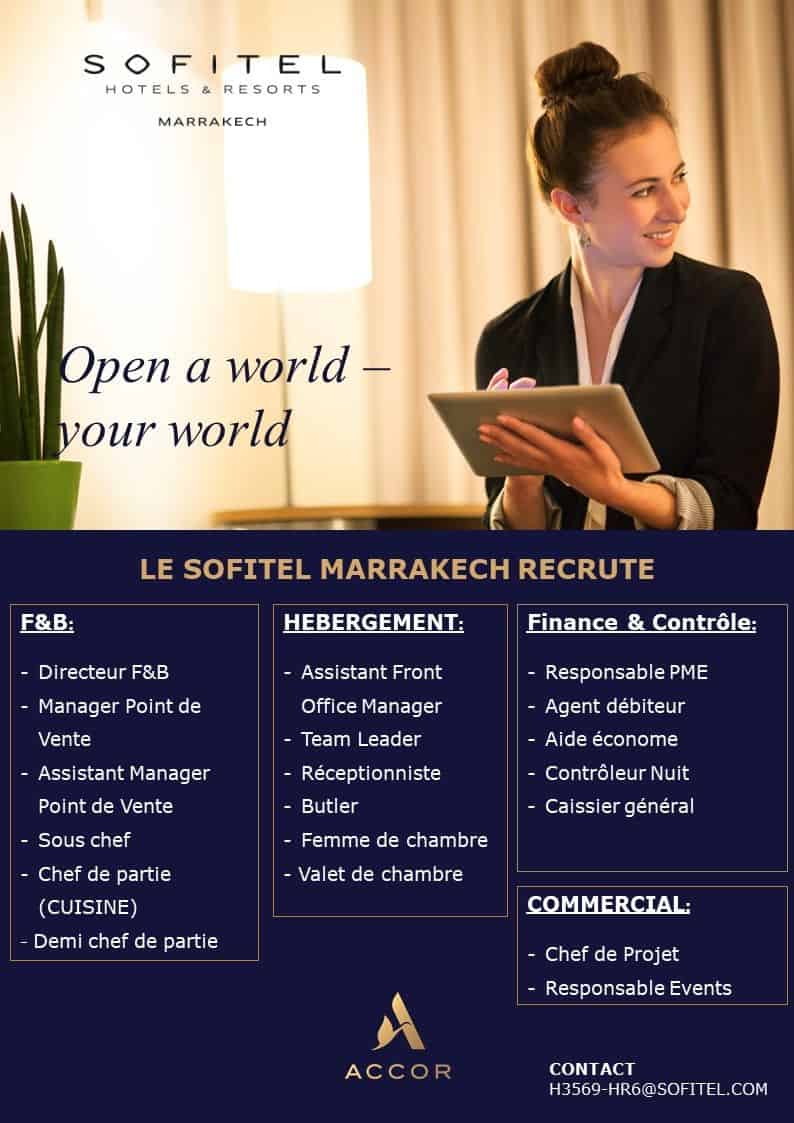 Sofitel Marrakech organise une Campagne de Recrutement