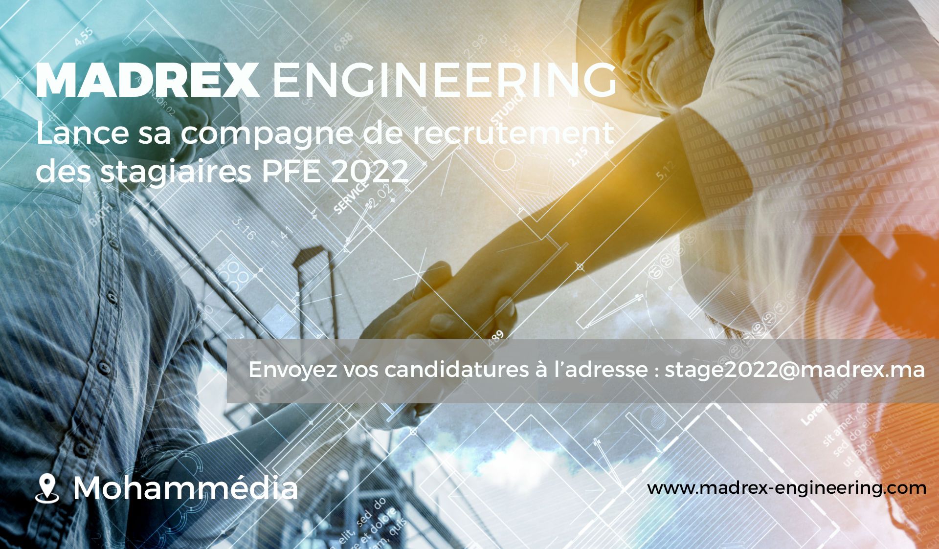 1641312812693 Madrex Engineering lance sa campagne de stages PFE 2022