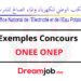 Exemples Concours ONEE ONEP