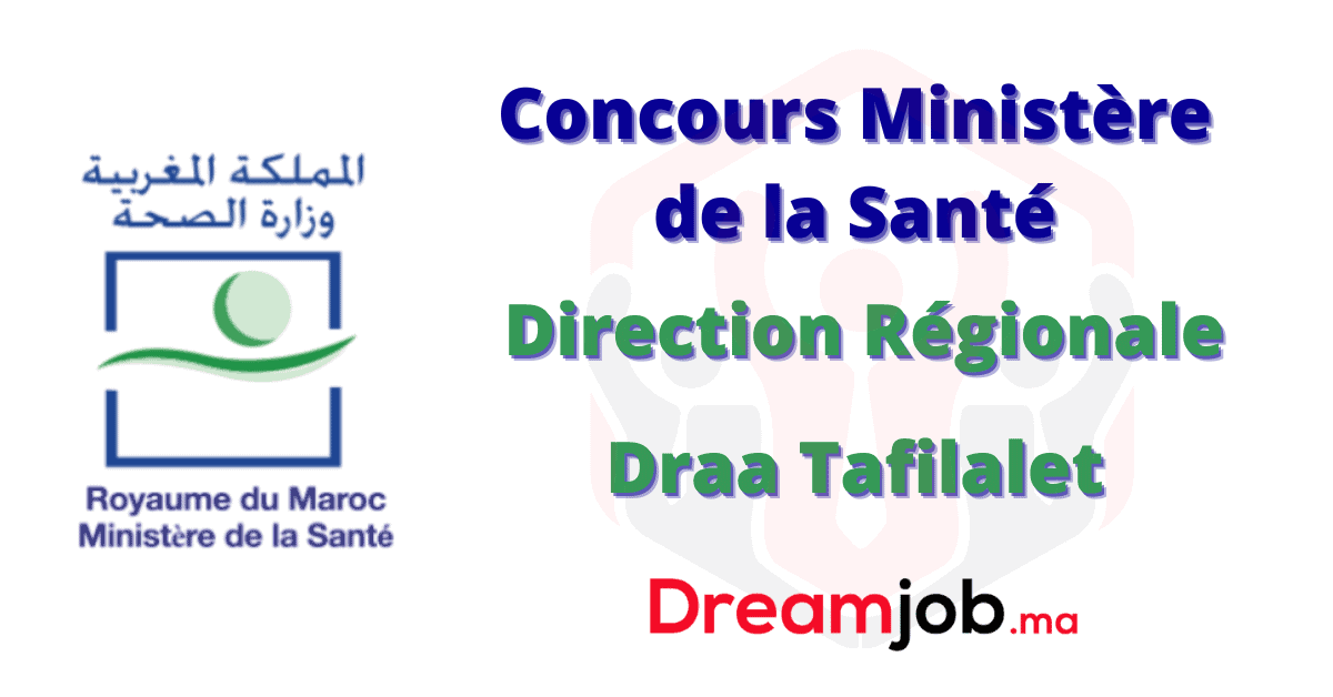 Concours DR Santé Draa Tafilalet 2025 (30 Postes)