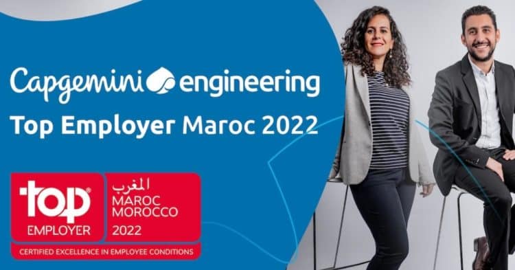 Capgemini Engineering reconnu 'Top Employer 2022' au Maroc