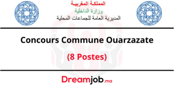 Concours Commune Ouarzazate 2022 (8 Postes)