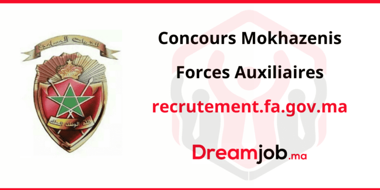 Concours Mokhazenis Forces Auxiliaires