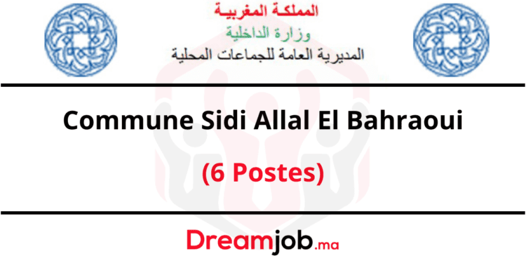 Commune Sidi Allal El Bahraoui (6 Postes)