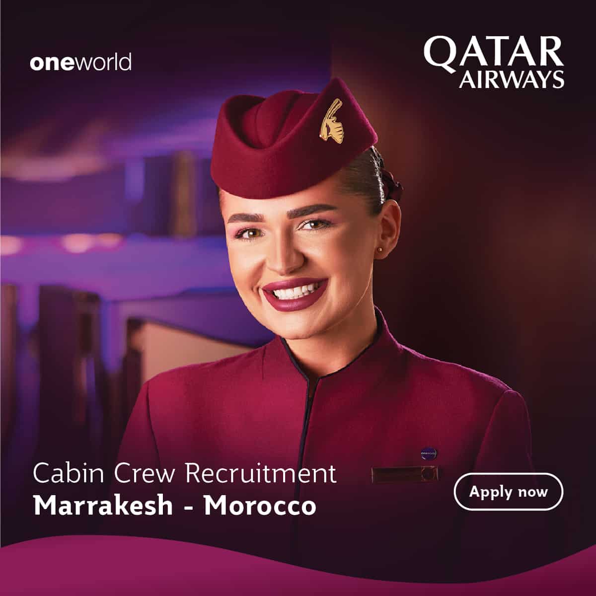 Qatar Airways Cabin Crew Recruitment Marrakech 2022 Qatar Airways Cabin Crew Recruitment Marrakech 2022