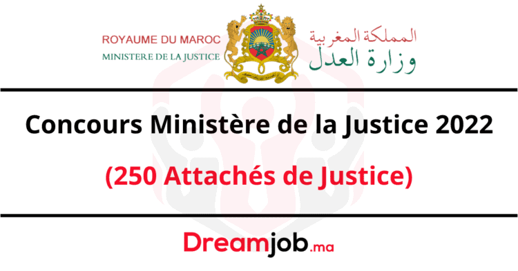 Concours Ministère de la Justice 2022 Attachés de Justice