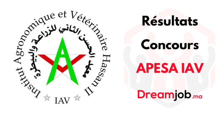 Résultats Concours APESA IAV