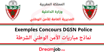 Exemples Concours DGSN Police