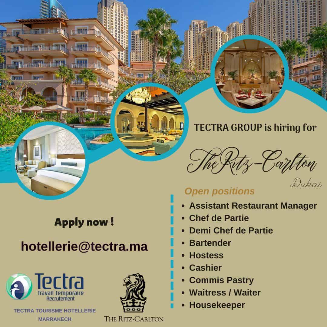 Tectra recrute pour The Ritz-Carlton Dubai