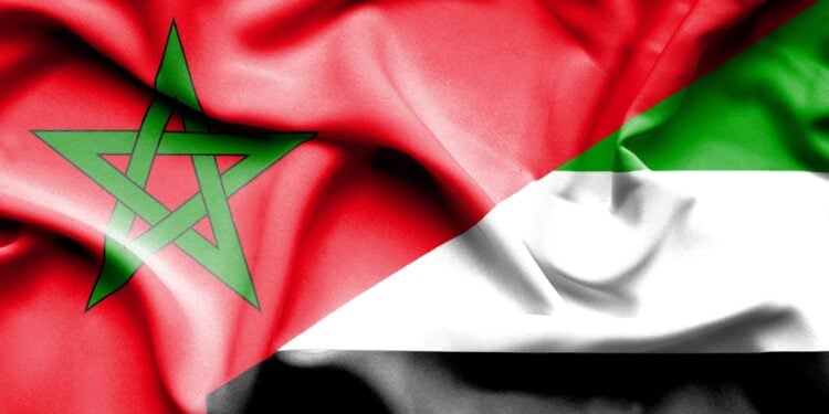 Morocco Emirats Flags