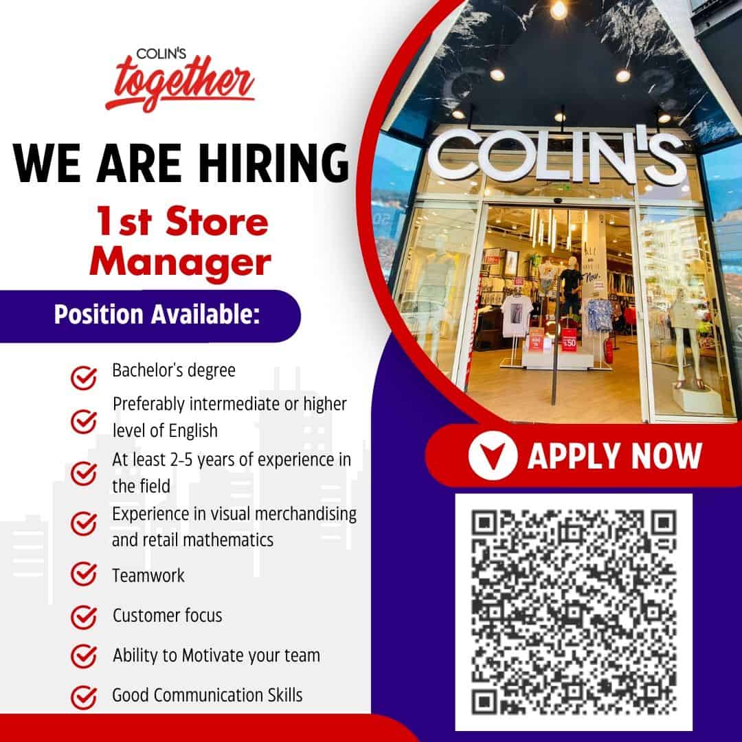 Colin's Morocco recrute des Store Managers