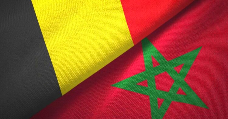 Maroc Belgique Flags
