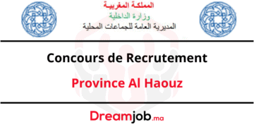 Concours Recrutement Province Al Haouz