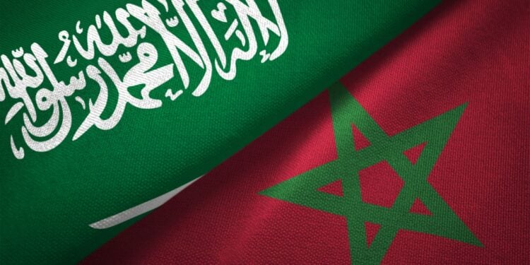 Morocco Saudi Arabia Flags