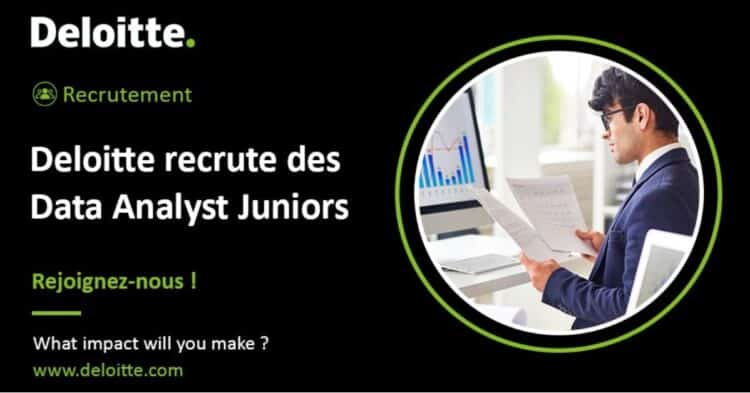 Deloitte recrute des Data Analysts Juniors