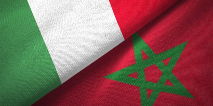 Morocco Italy Flags