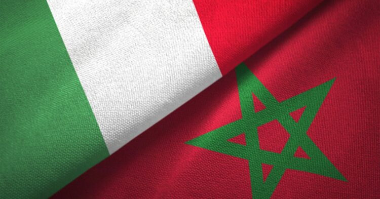 Morocco Italy Flags