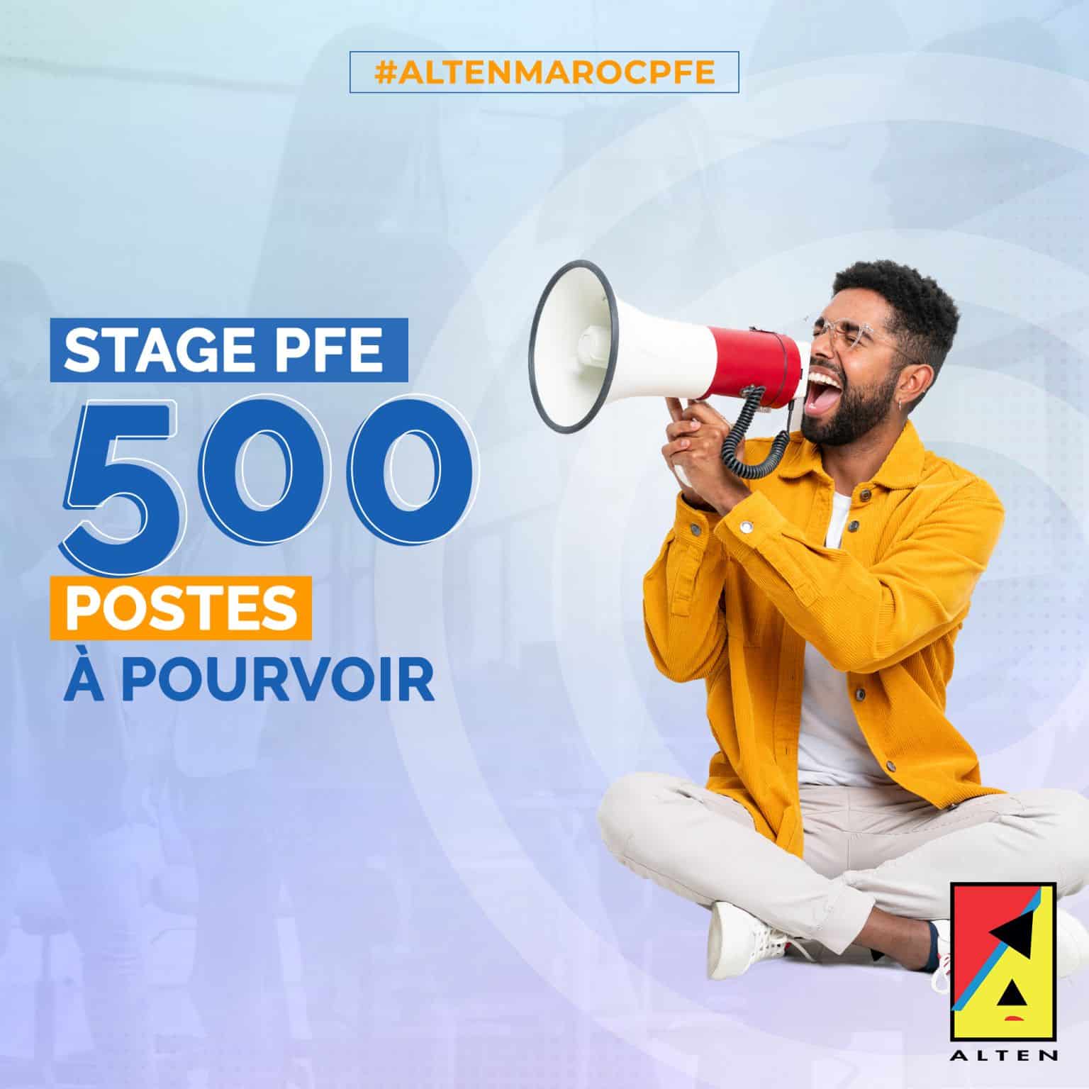 500 Opportunités de Stages PFE chez Alten Maroc