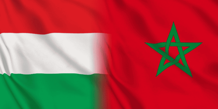 Morocco Hongrie Flags