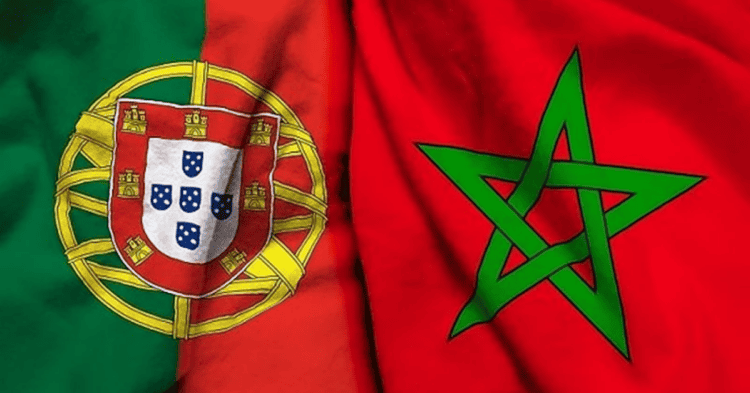 Morocco Portugal Flags