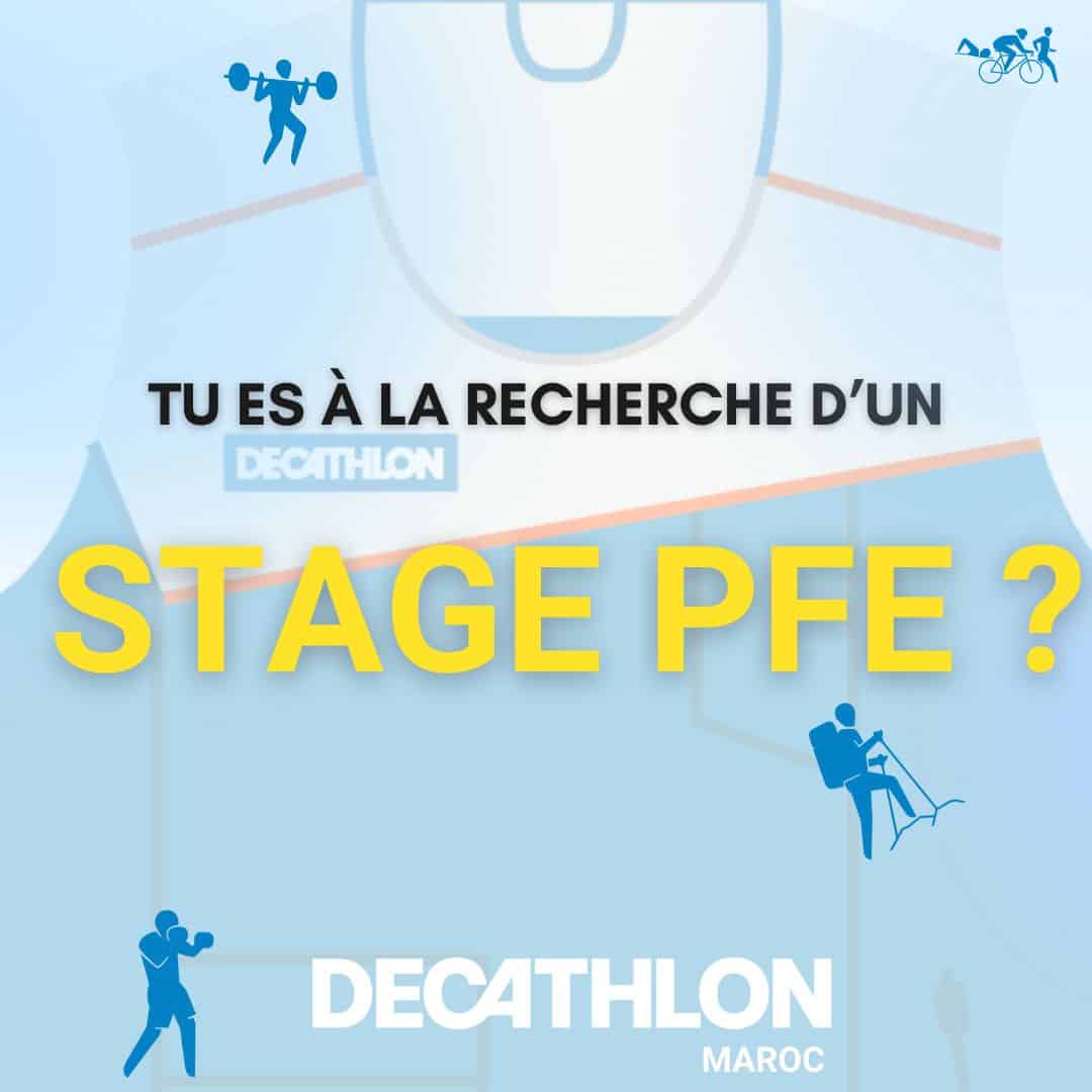 Décathlon offre des Stage PFE Rémunérés et Pré-Embauche