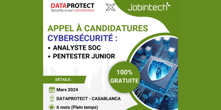 Formation Gratuite en Cybersécurité avec Dataprotect et Jobintech