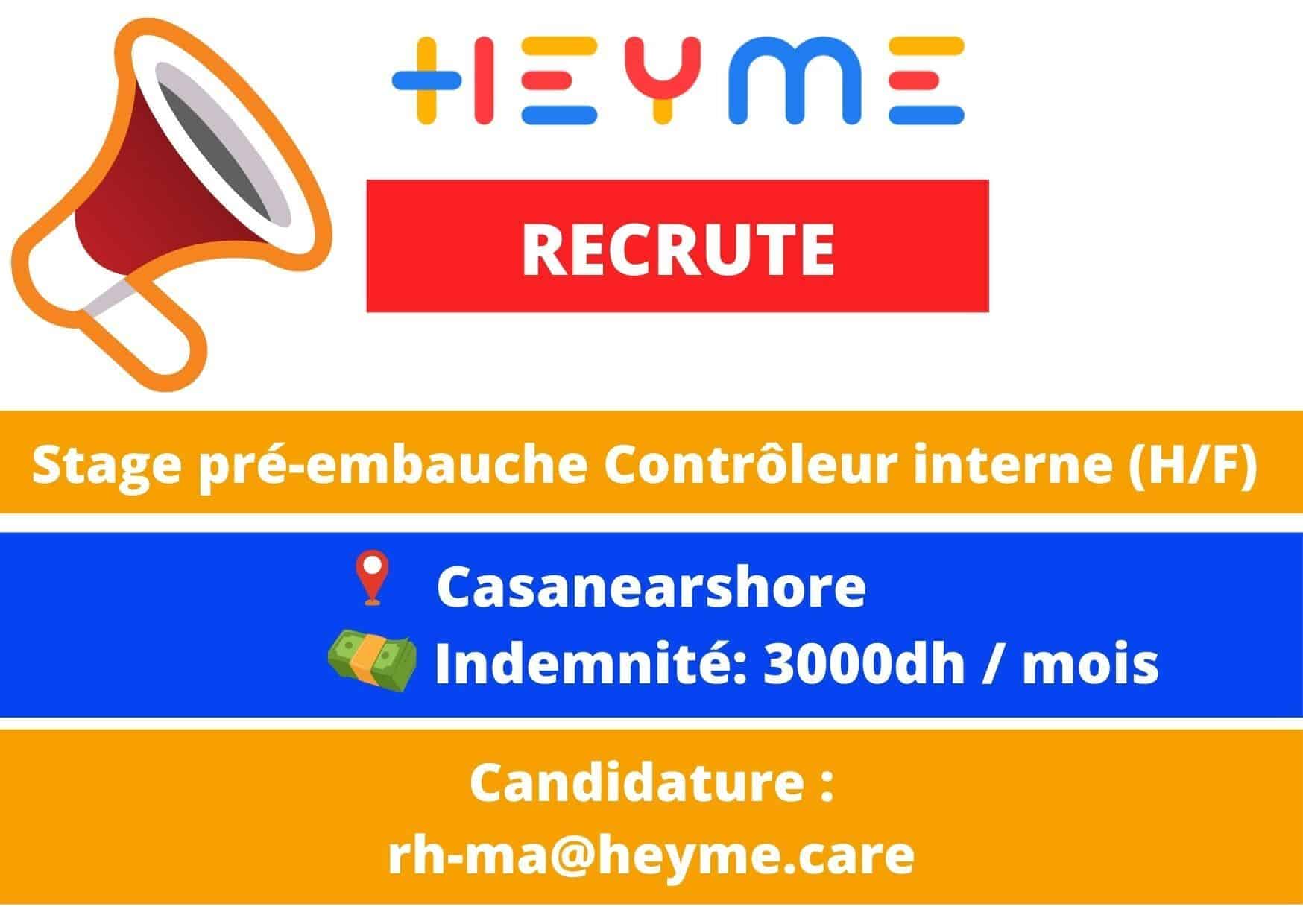 Stages Pré-Embauche Rémunérés Proposés par HEYME