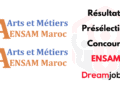 Résultats Présélection Concours ENSAM