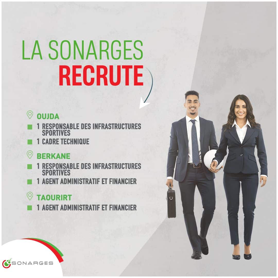 SONARGES recrute 27 postes à Tanger et Rabat: Postulez avant le 5 février 2025