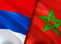 Morocco Serbia Flags
